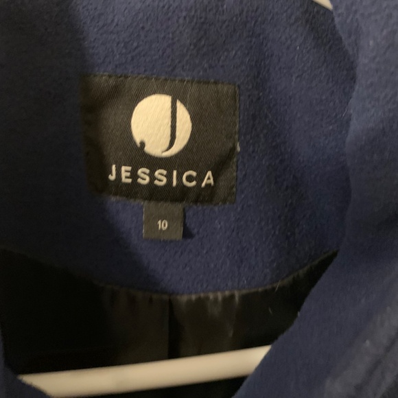 Blue long coat - Picture 2 of 2